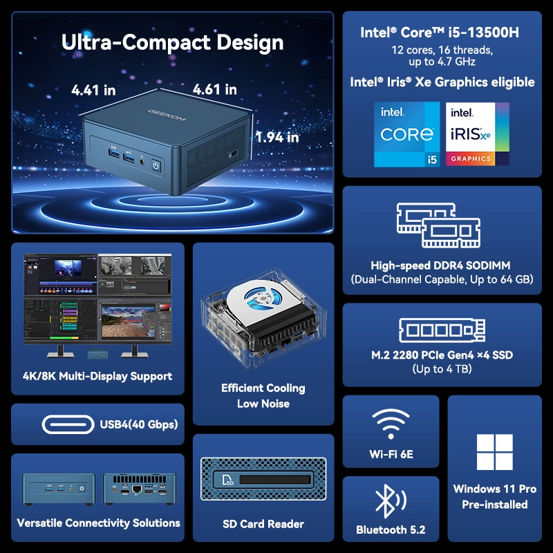 GEEKOM IT13 2026 Mini PC U7-356H 800×800