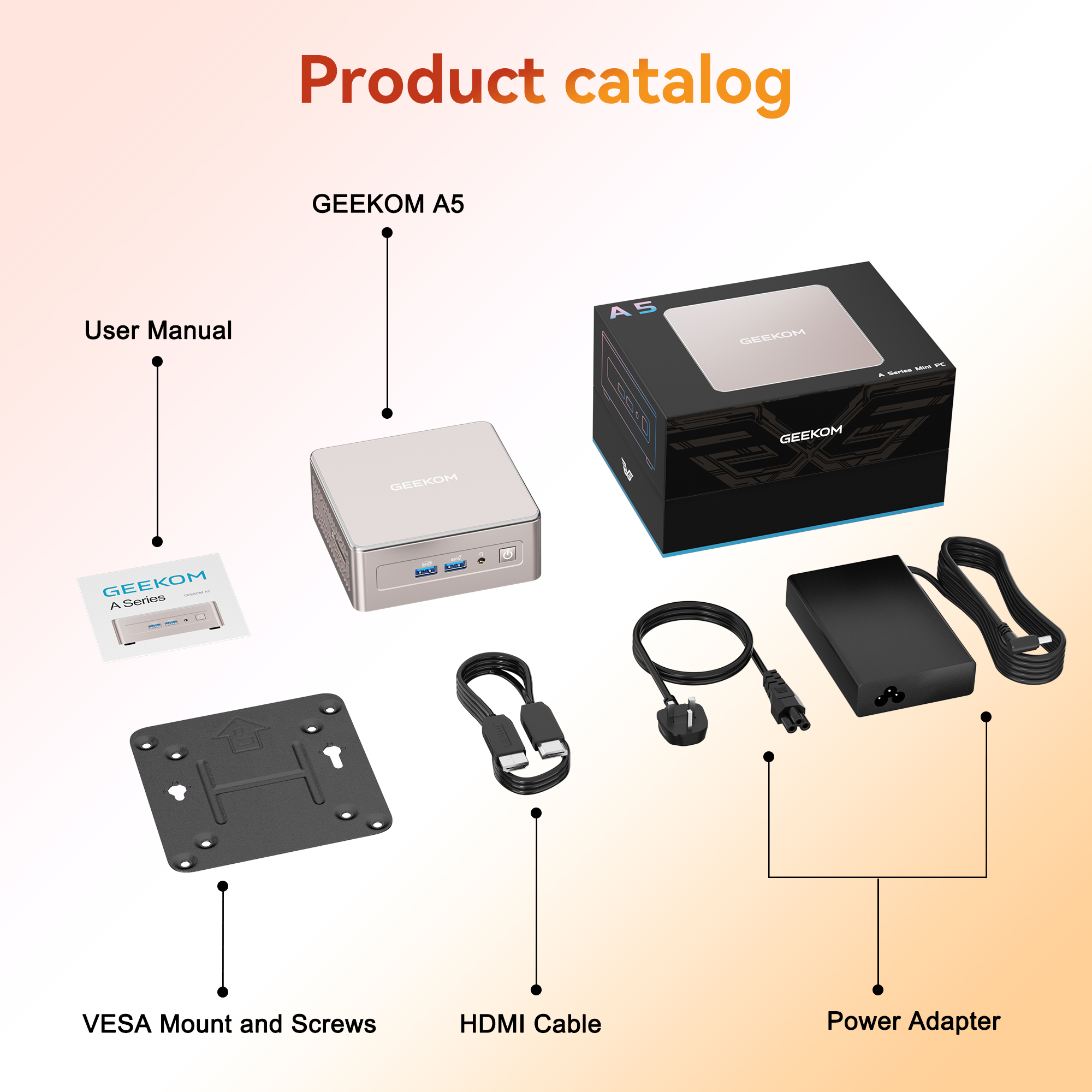 GEEKOM A5 Mini PC Mini PC R5-7430U 800×800