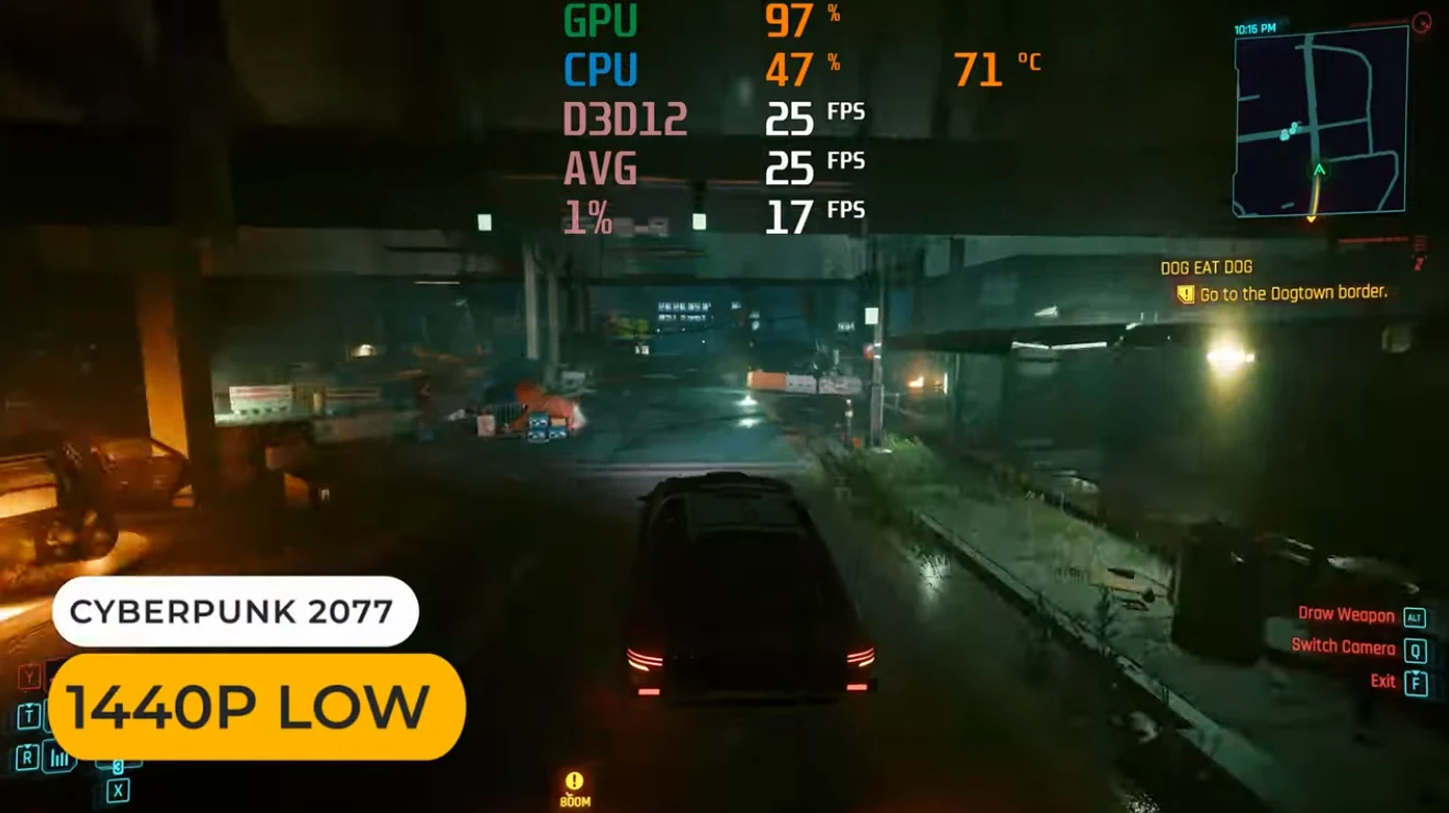 cyberpunk 2077 on geekom a8 max