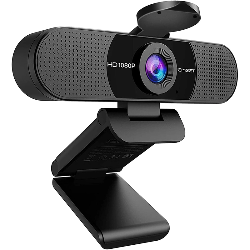 GEEKOM x EMEET C960 | 1080P Full HD Webcam with Dual Mics