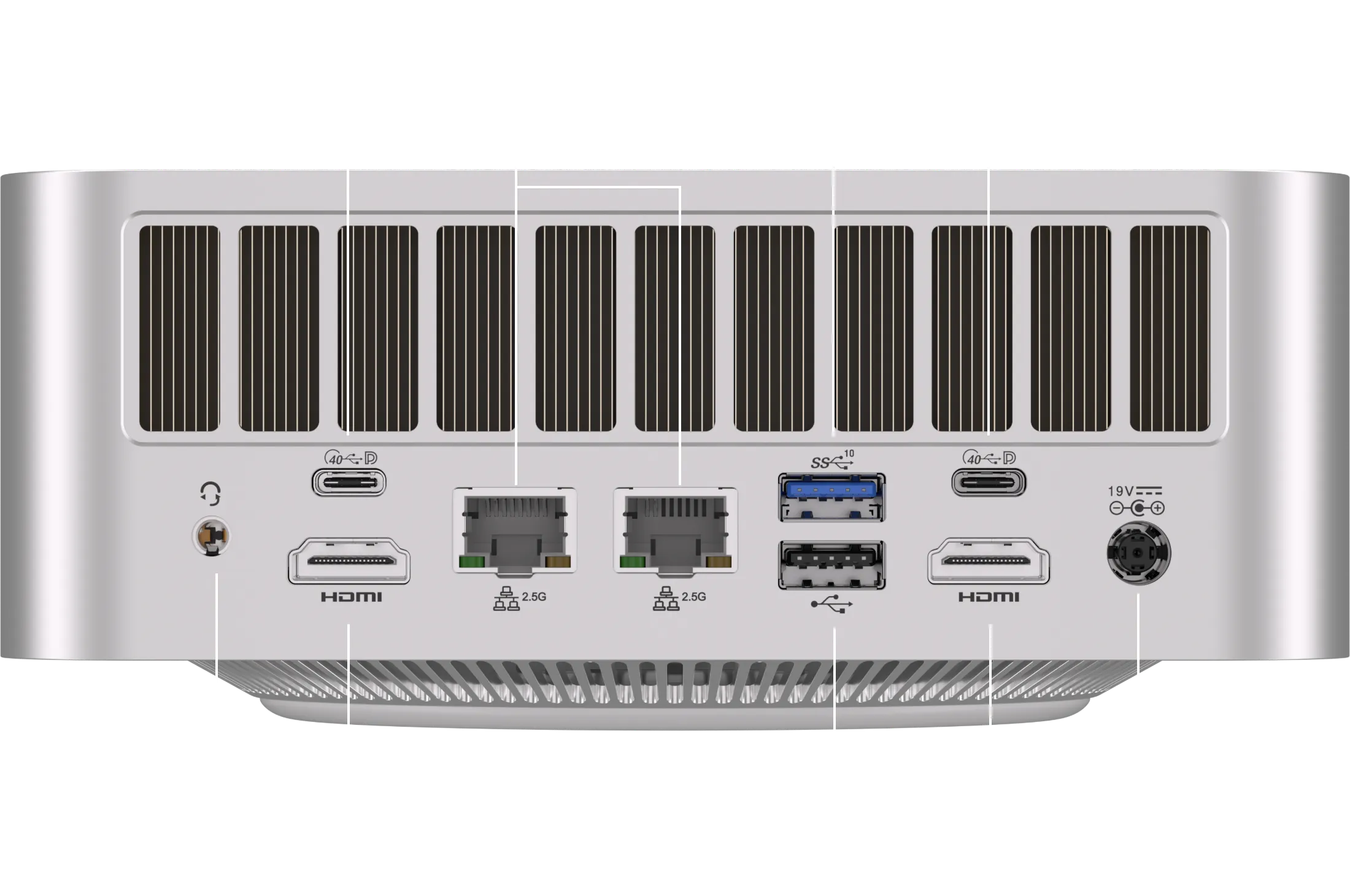 IO Ports of GEEKOM A9 Mega